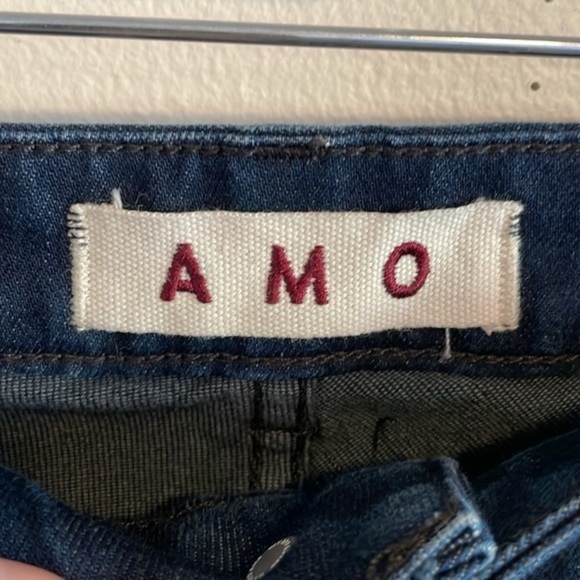 AMO Twist‎ Ankle Jeans Women’s Size 30 Slim Skinny Mid Rise Cropped Eclipse - Picture 8 of 10